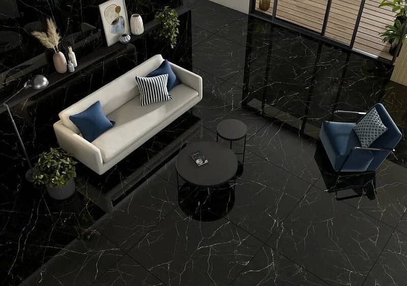 قیمت سرامیک کف مشکی رگه دار با کیفیت ارزان + خرید عمده